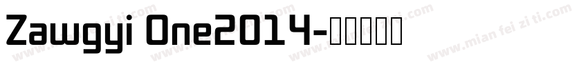 Zawgyi One2014字体转换